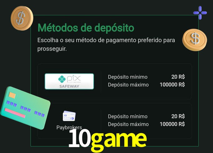O cassino 10game oferece uma grande variedade de métodos de pagamento